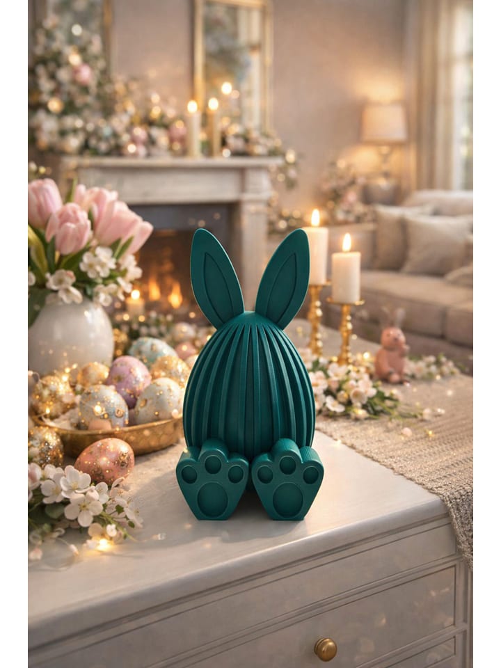 Decoratief figuur groen - (H)17 x Ø 6 cm