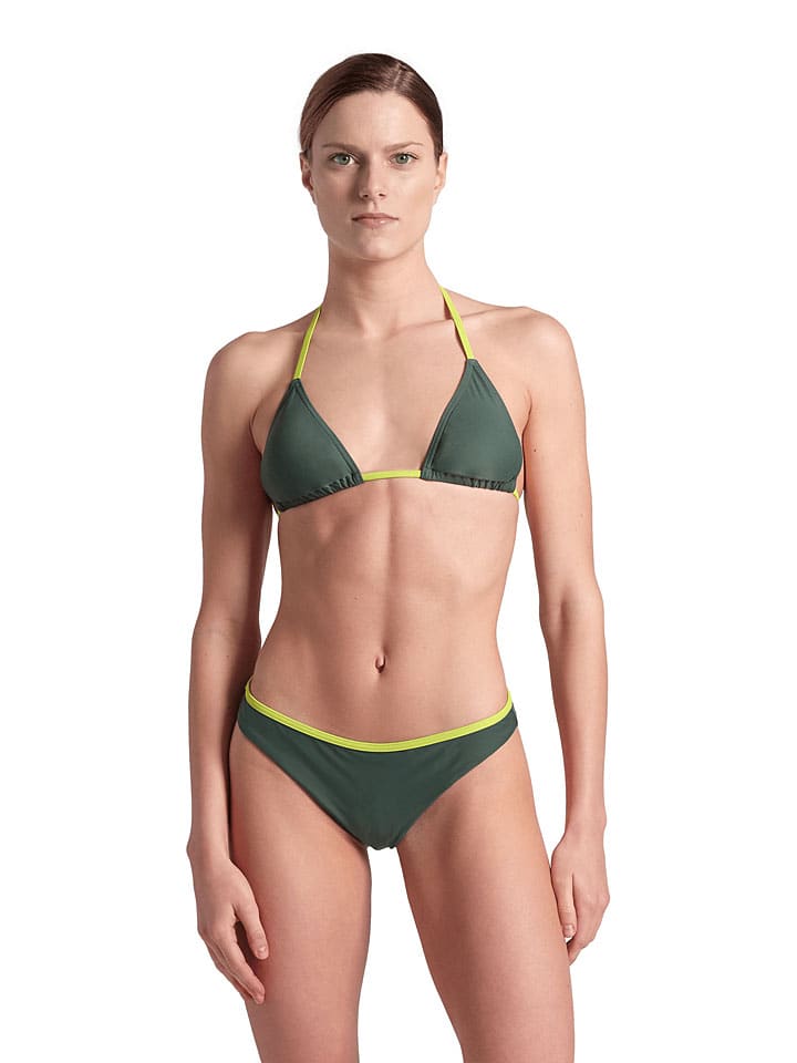 Bikini w kolorze zielonym