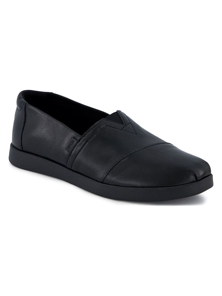 Skórzane slippersy w kolorze czarnym