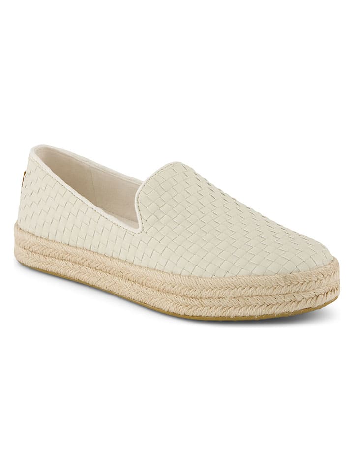 Espadryle w kolorze kremowym