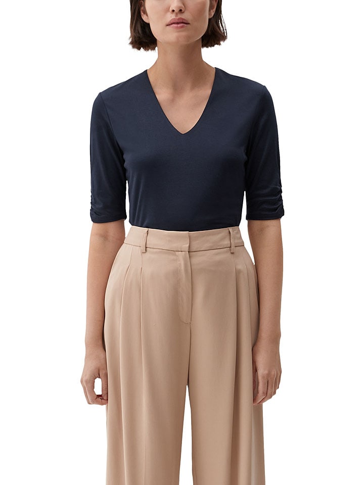 Bluse in Dunkelblau