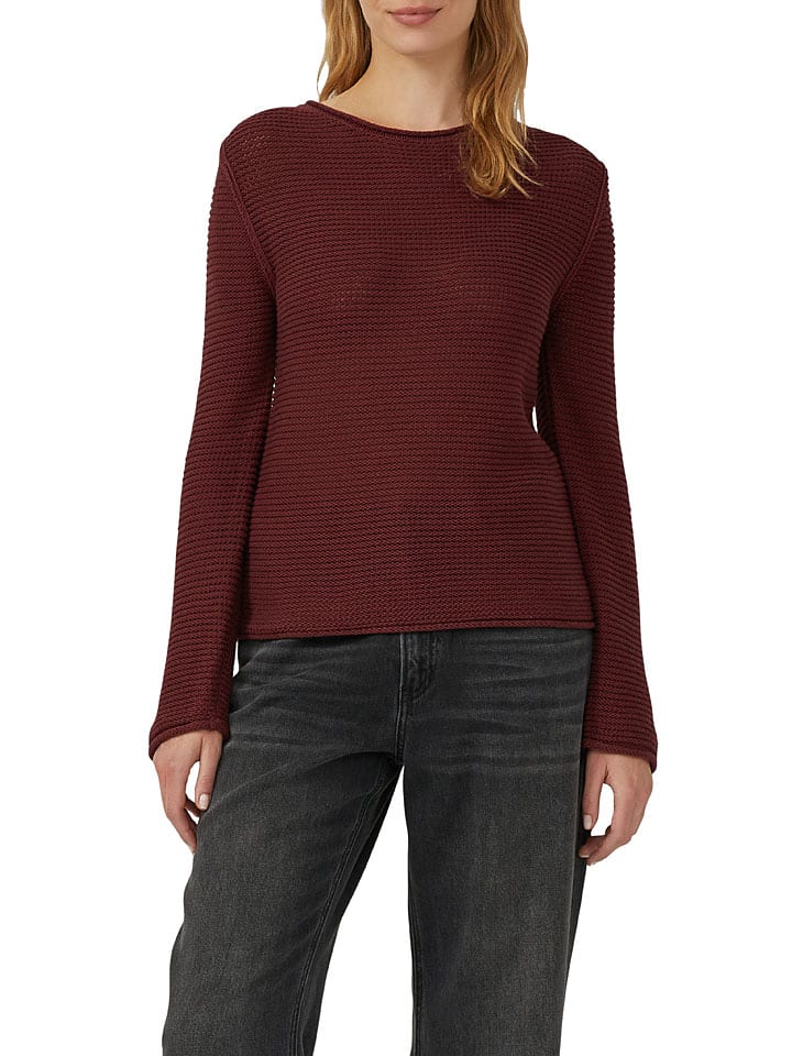 Sweter w kolorze bordowym