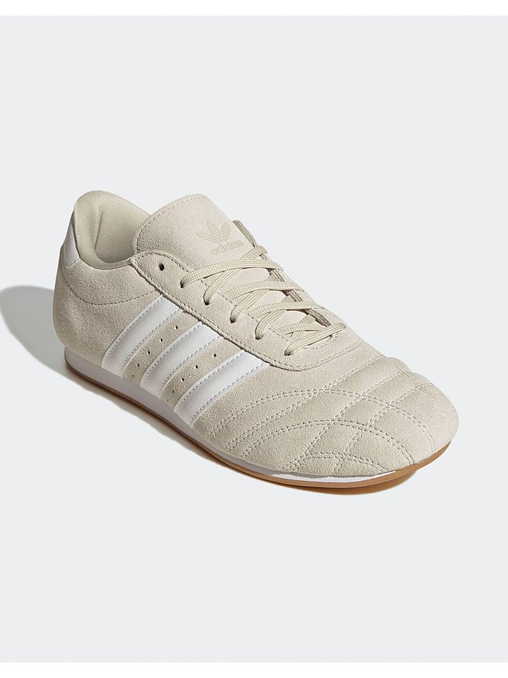 Skórzane sneakersy "Taekwondo Lace" w kolorze beżowym