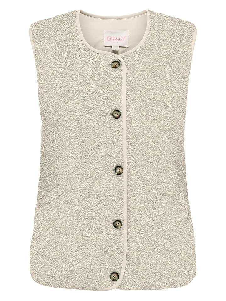 Weste in Creme
