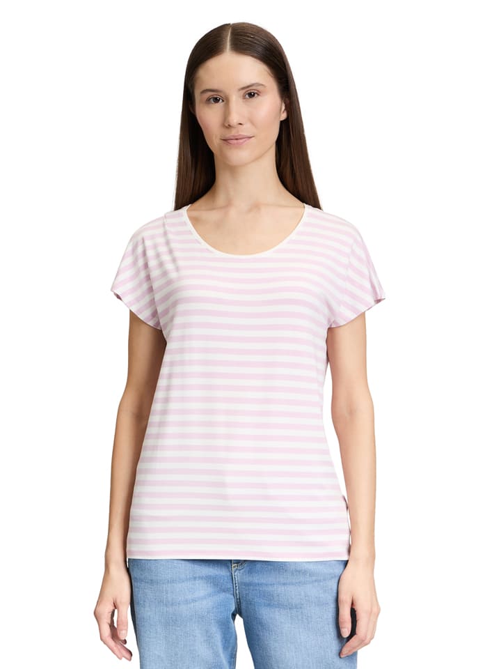 Shirt wit/lichtroze