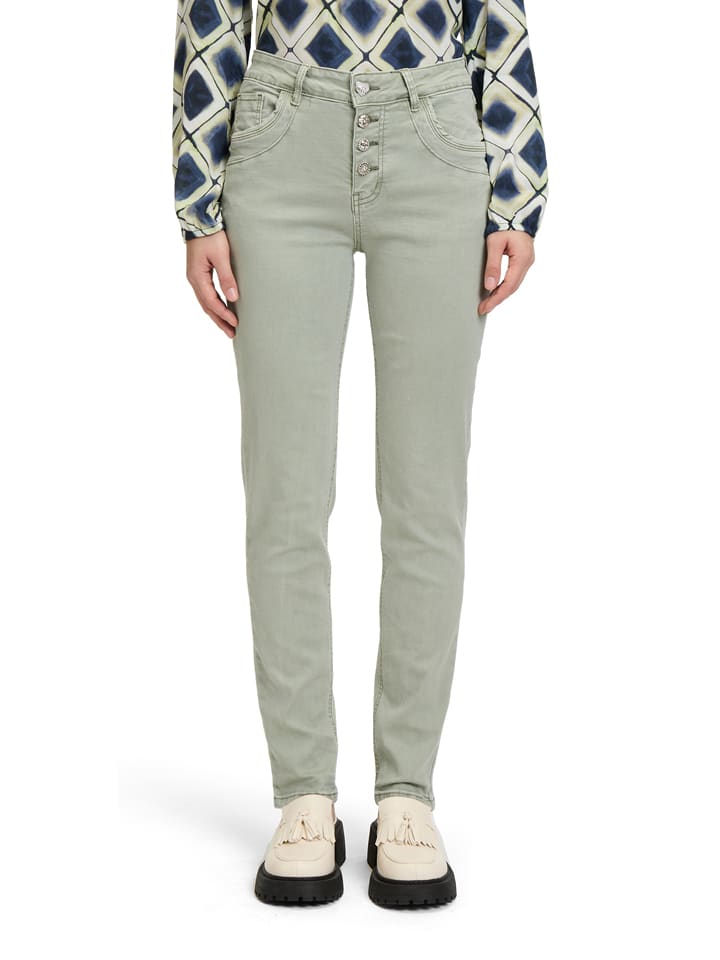 Dżinsy - Slim fit - w kolorze khaki