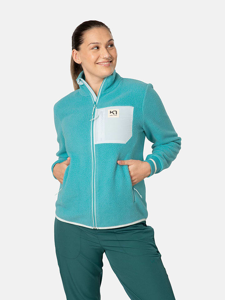 Fleecejacke "Rothe" in Türkis