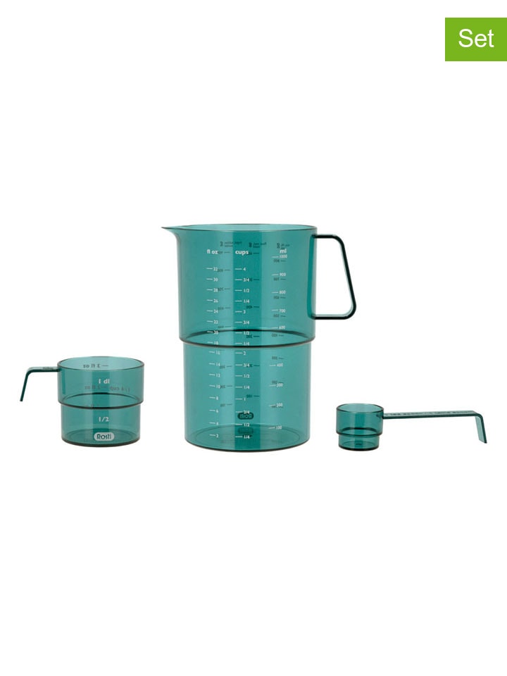 3tlg. Set: Messbecher "Mensura" in Mint