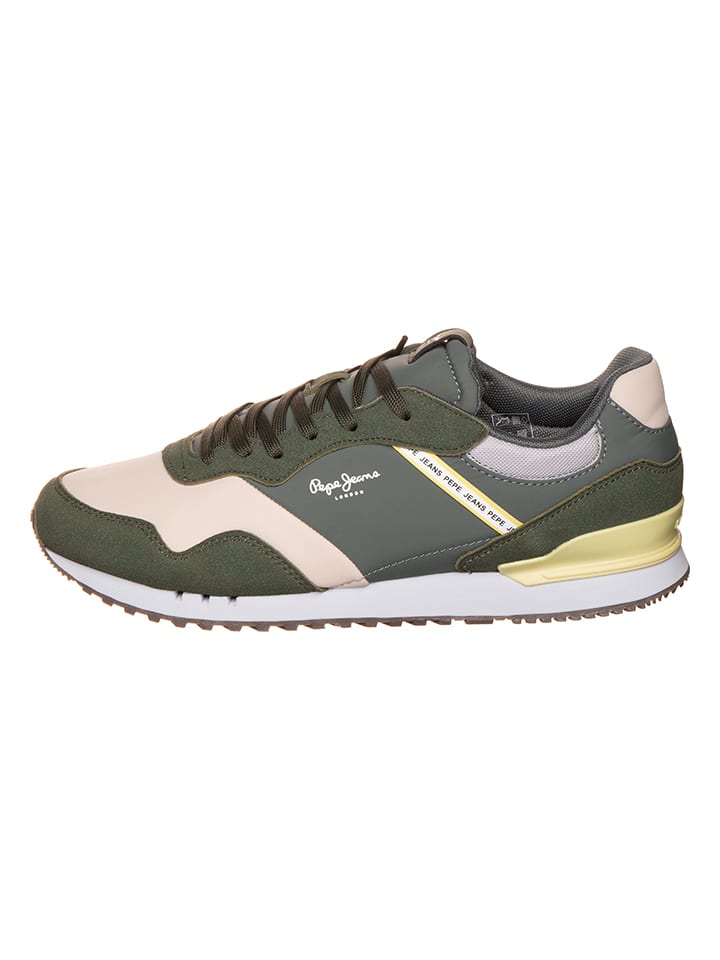 Sneakersy "Contrast" w kolorze khaki