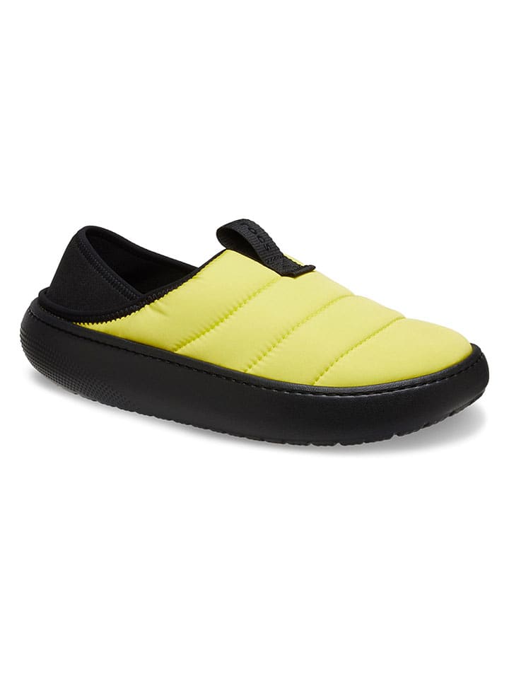 Slippersy w kolorze żółto-czarnym