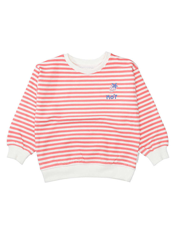 Sweatshirt rood/wit