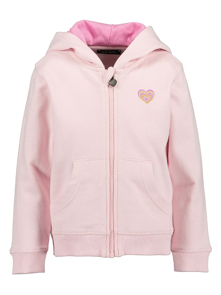 Sweatvest lichtroze