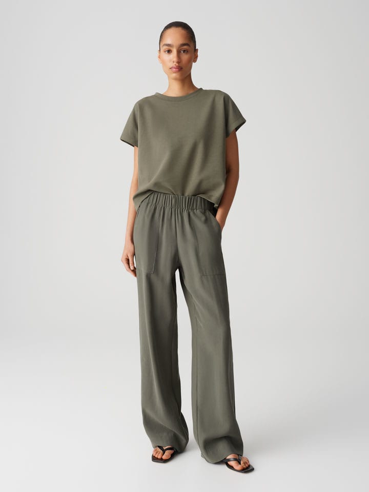 Koszulka "Ganne" w kolorze khaki