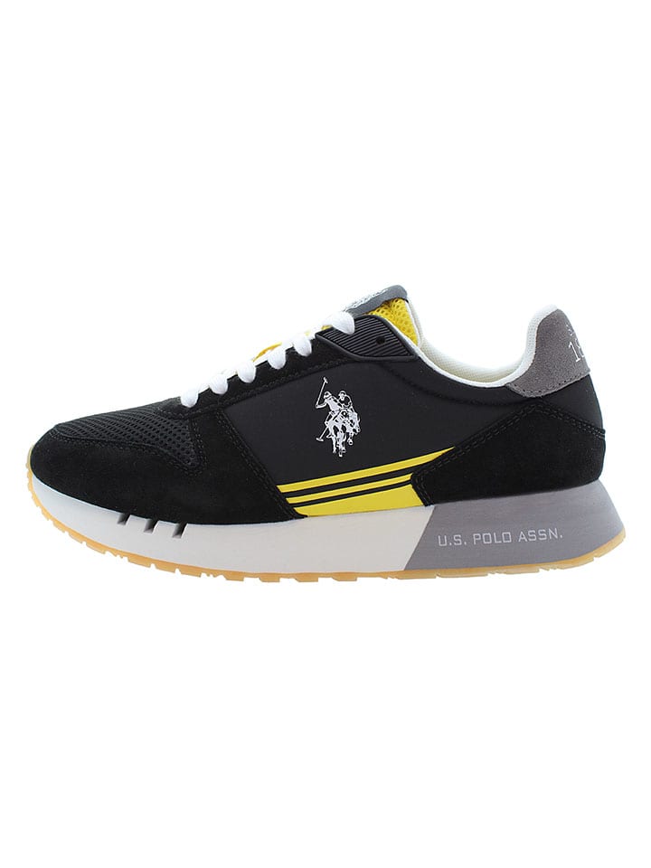 Sneakers "Jake" in Schwarz/ Gelb
