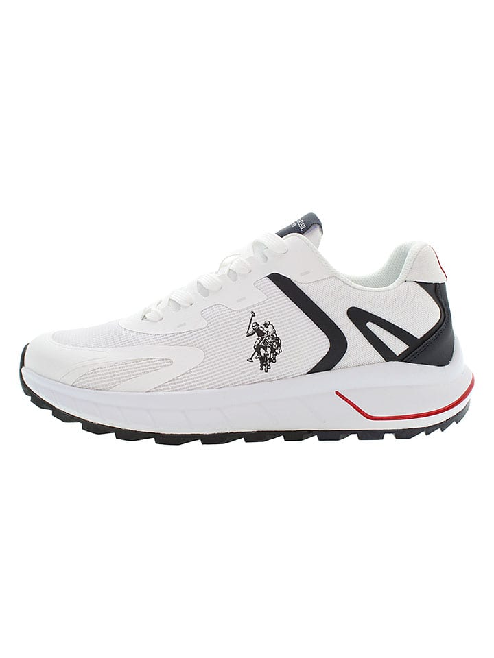 Sneakersy w kolorze biało-granatowym