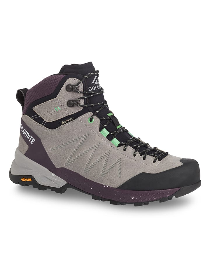 Skórzane buty trekkingowe "Crodarossa High GTX" w kolorze szarym