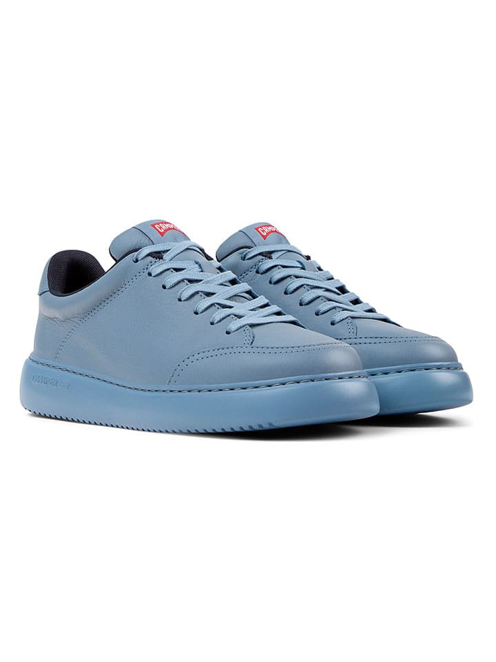 Leder-Sneakers "Runner K21" in Hellblau