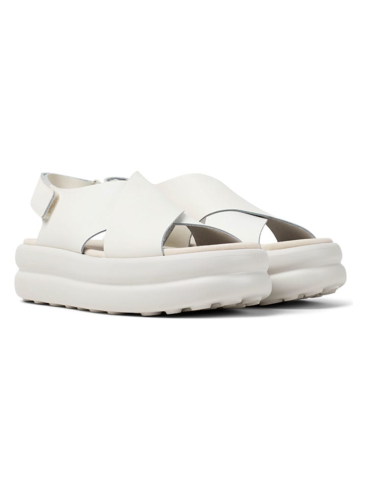 Leren haksandalen "Pelotas Flota" crème