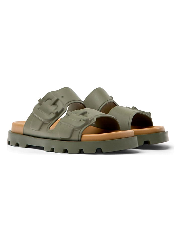 Pantoletten "Brutus" in Khaki
