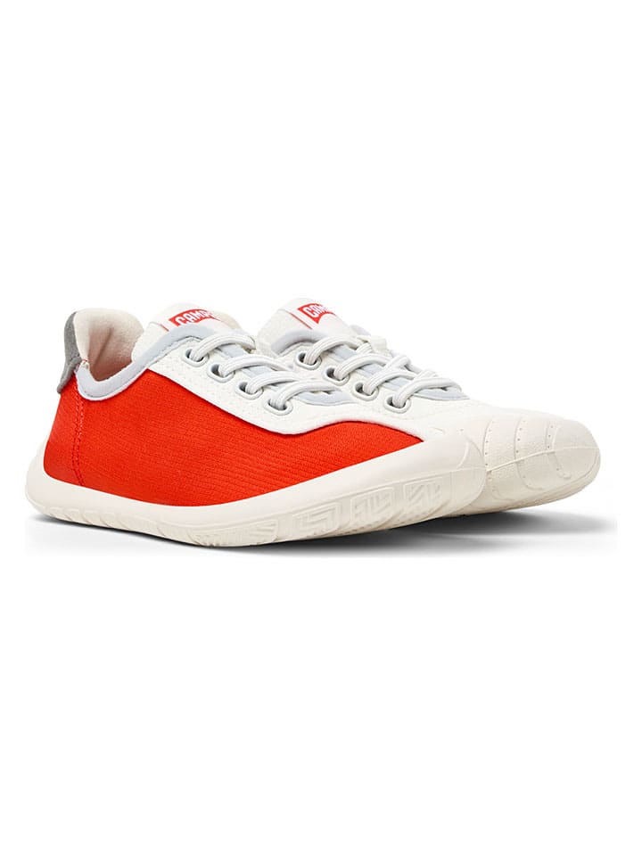 Sneakers "Path" in Creme/ Rot