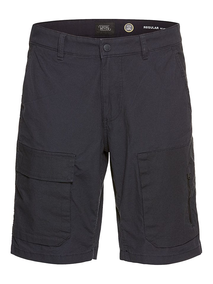 Bojówki - Regular fit - w kolorze granatowym