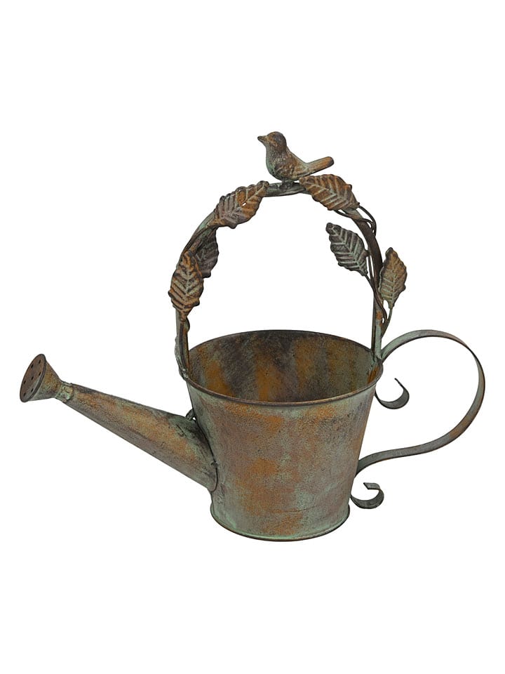 Bloempot bruin/groen - (B)33,5 x (H)30 x (D)15,5 cm