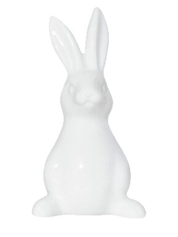 Figurka dekoracyjna "Rabbit" w kolorze białym - wys. 9 cm