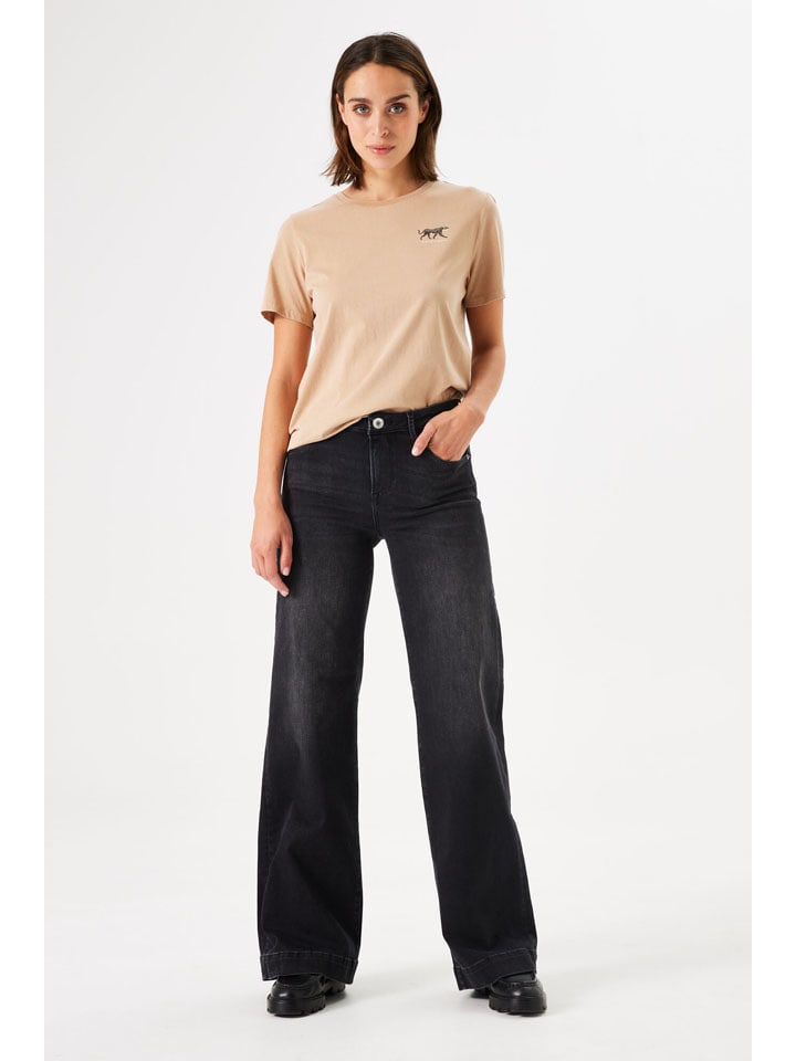 Jeans "Celia" - Wide fit - in Schwarz