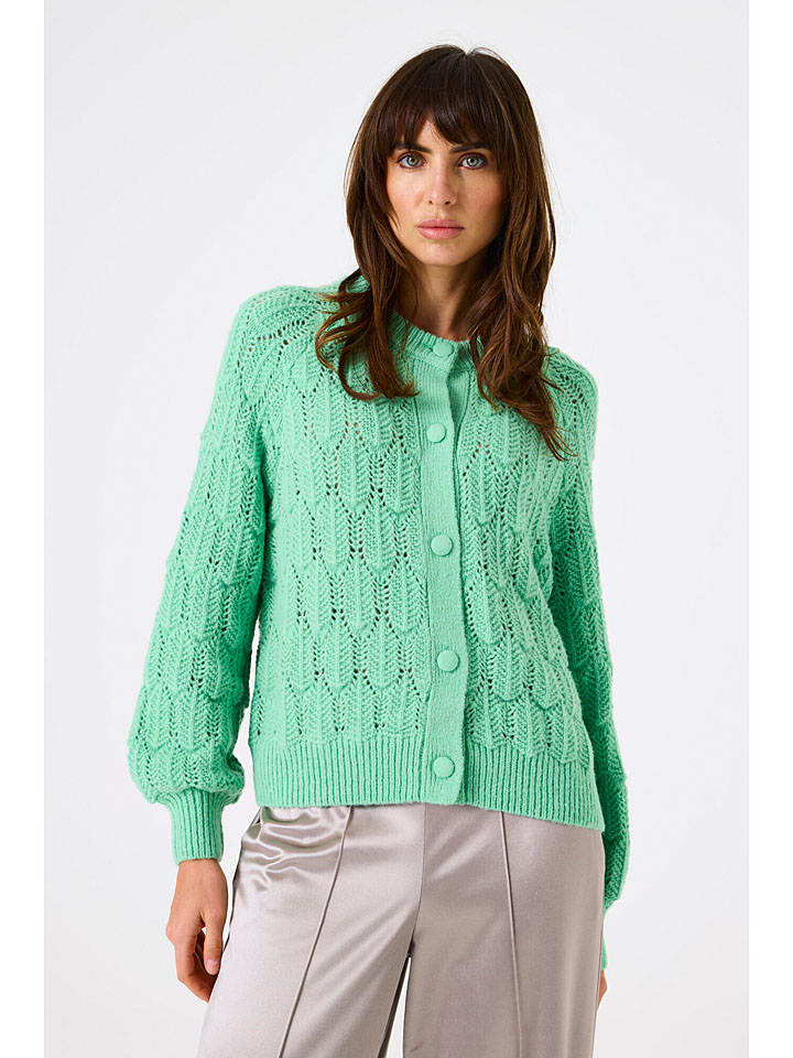 Cardigan in Grün