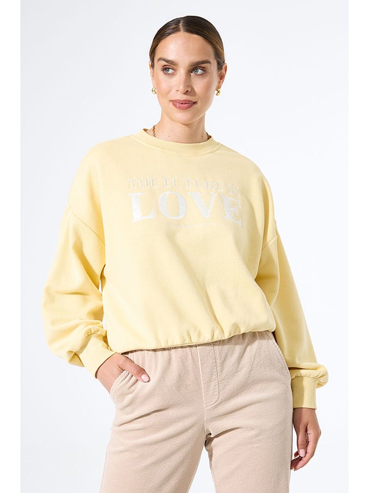 Sweatshirt in Gelb