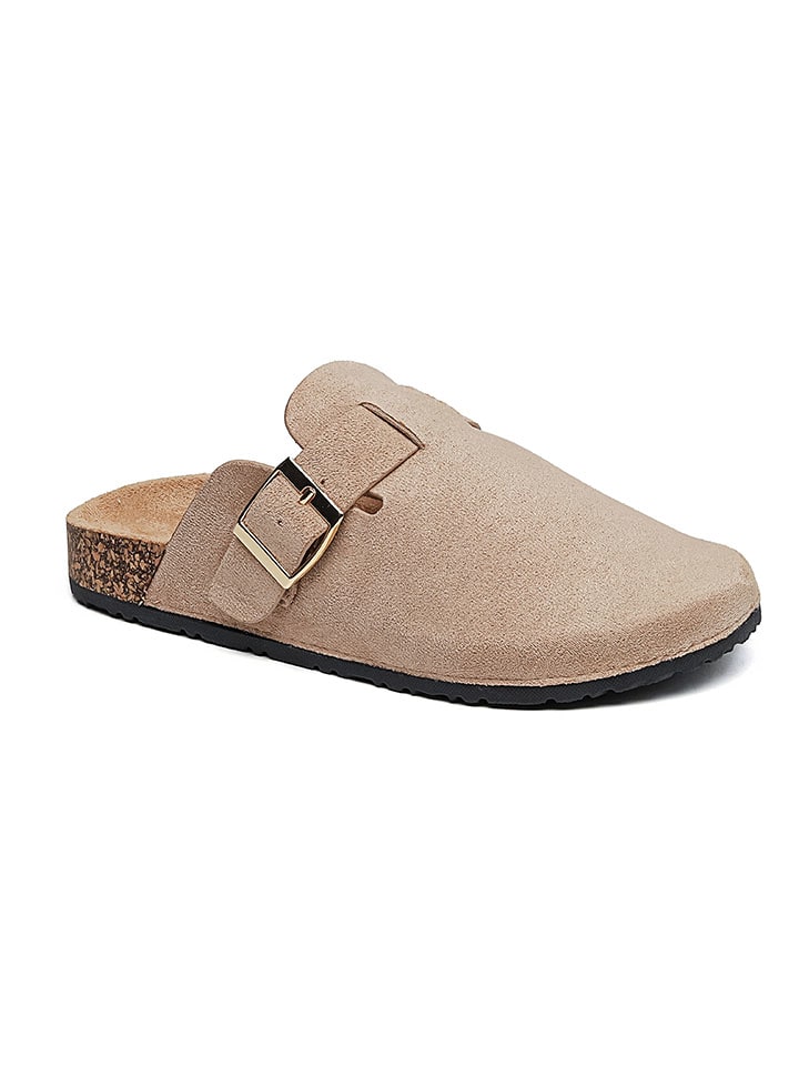 Chodaki w kolorze khaki