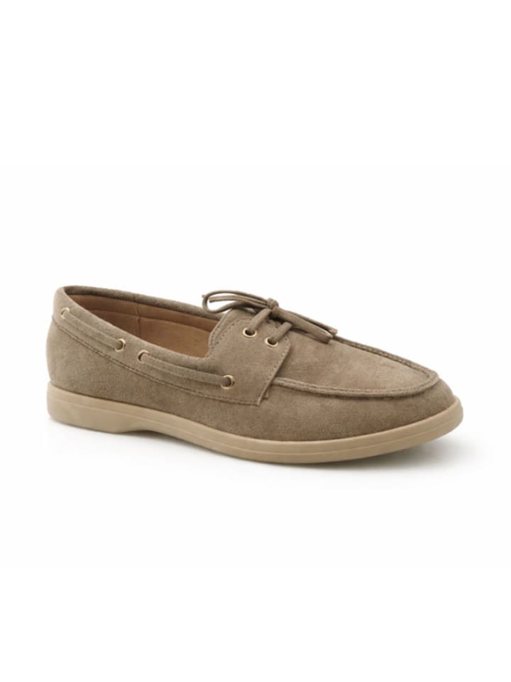 Mokasyny w kolorze khaki