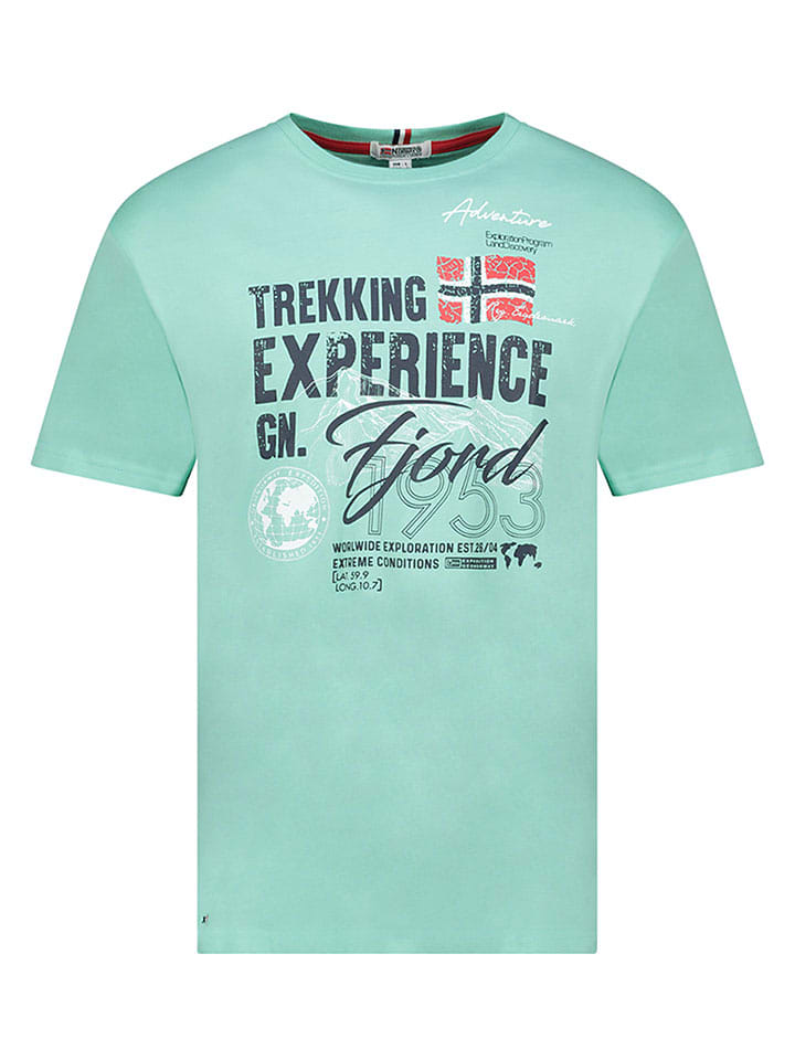Shirt "Jamais" in Türkis