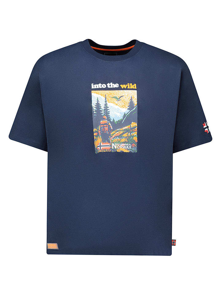 Shirt "Jinto" donkerblauw