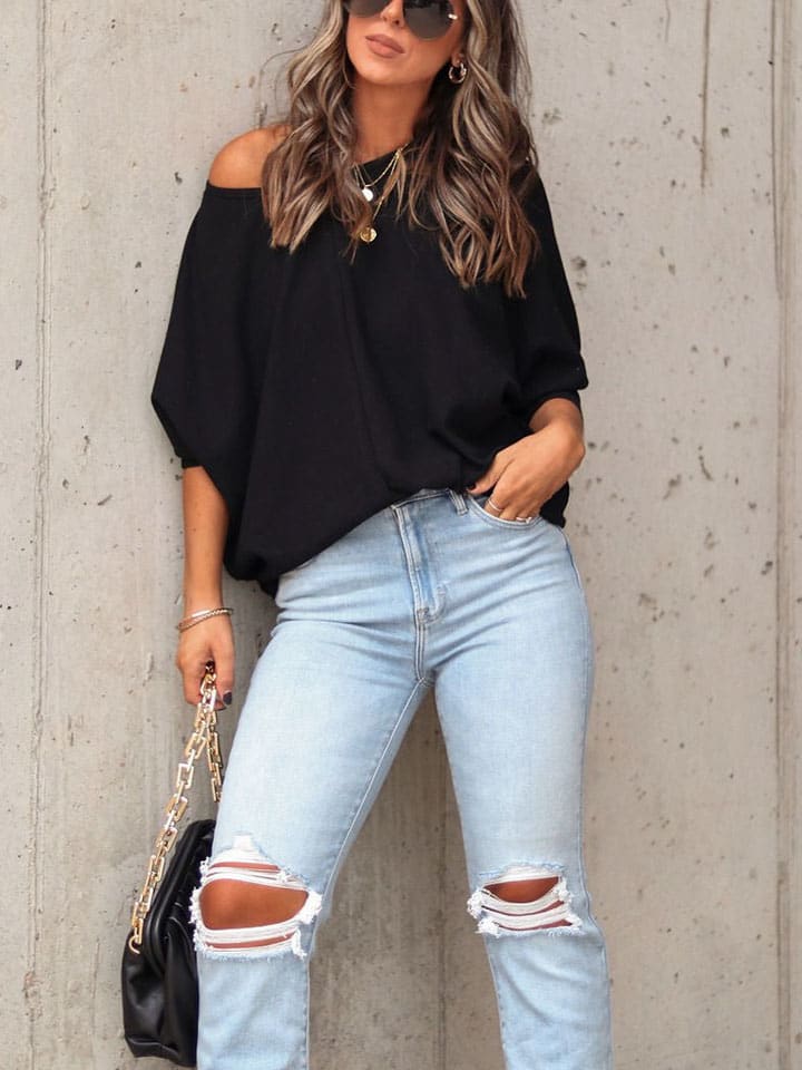 Sweatshirt zwart