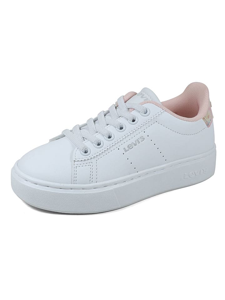 Sneakers wit/lichtroze