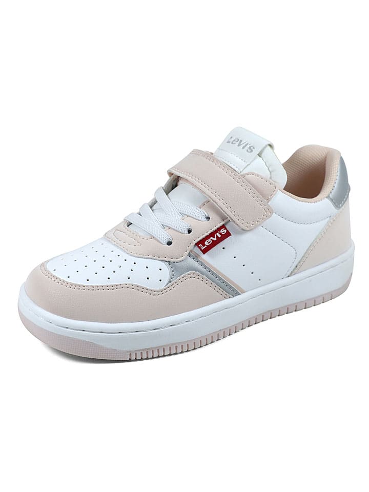 Sneakers wit/lichtroze/zilverkleurig