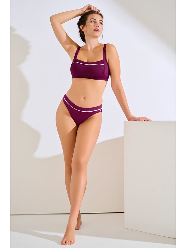 Biustonosz bikini w kolorze fioletowym