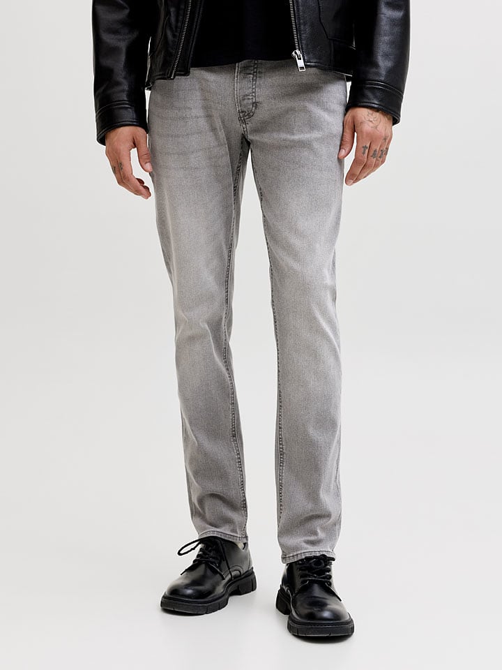 Dżinsy "Glenn" - Slim fit - w kolorze szarym