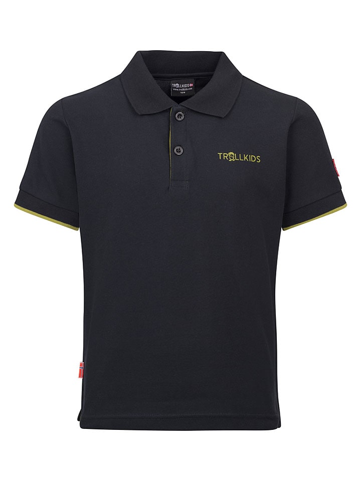Koszulka polo "Bergen" w kolorze czarnym