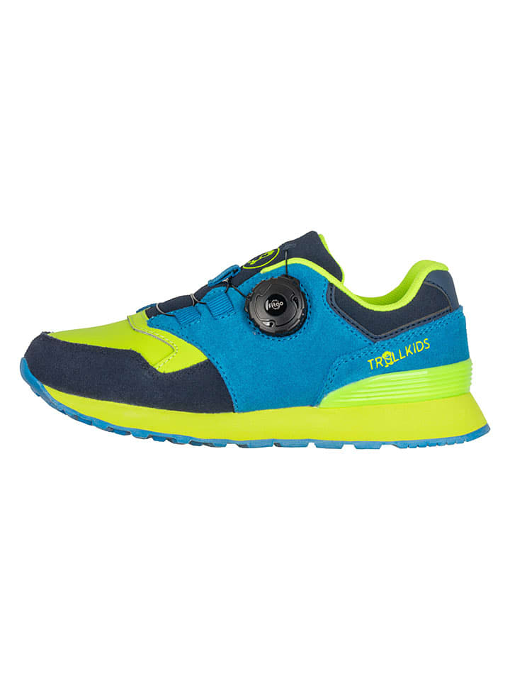 Leder-Sneakers "Kristiansand" in Blau