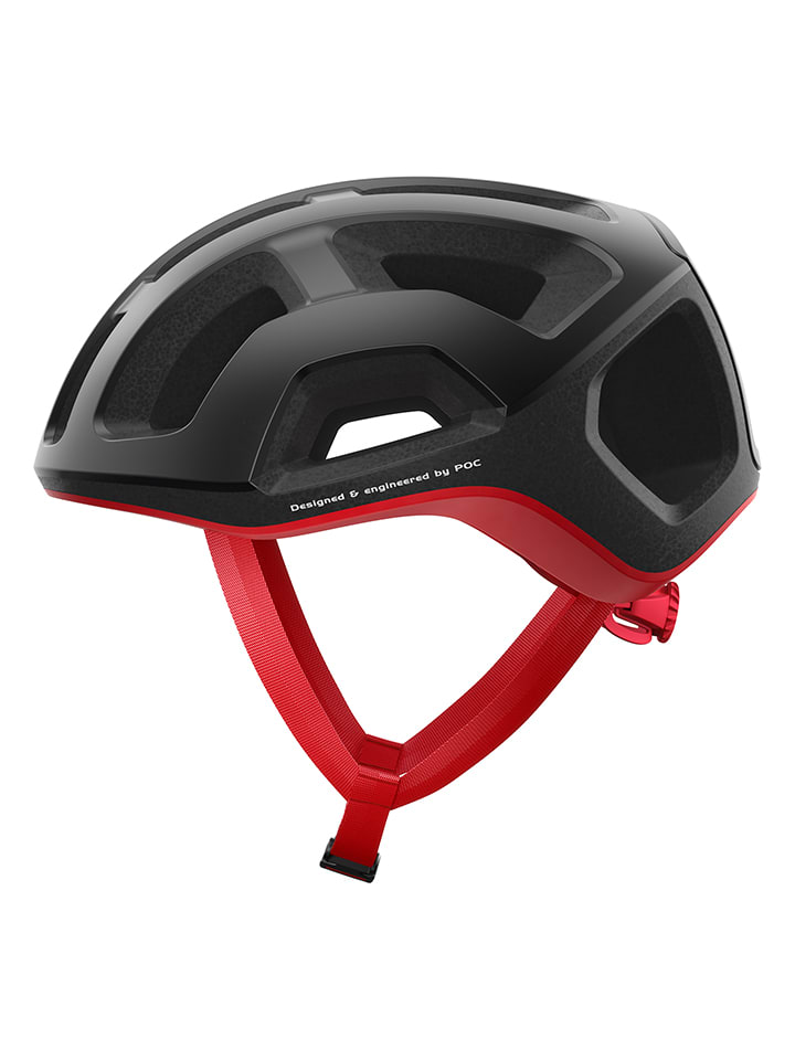Kask rowerowy "Ventral Lite" w kolorze czarno-czerwonym