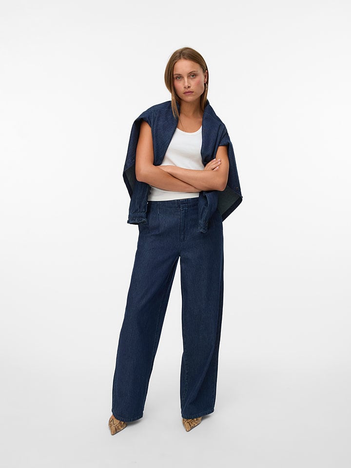 Spijkerbroek - comfort fit - donkerblauw