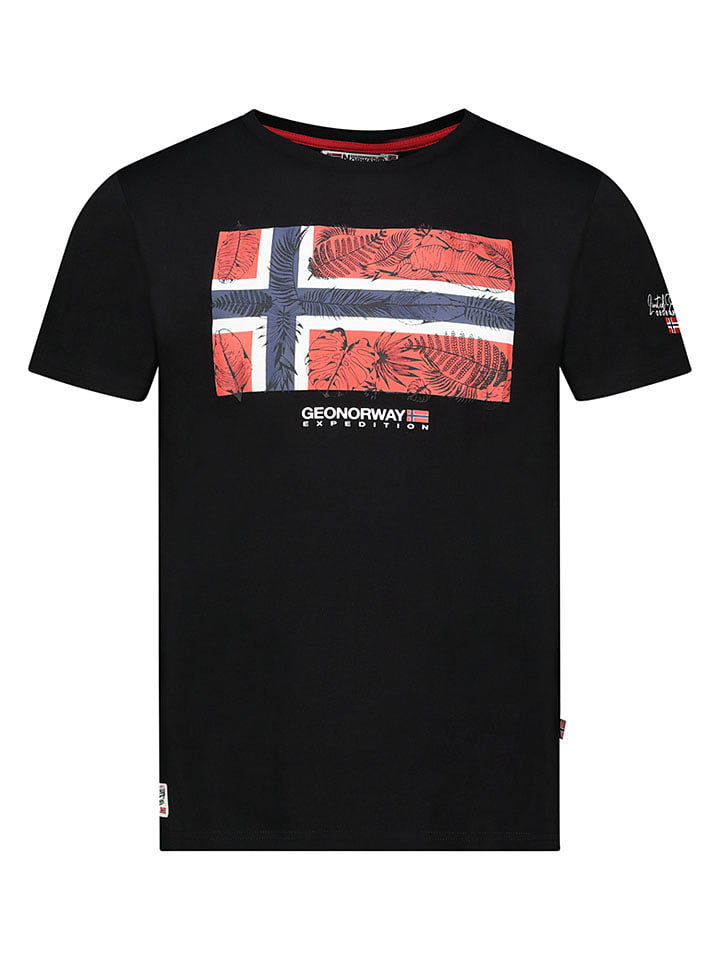 Shirt "Palm" in Schwarz