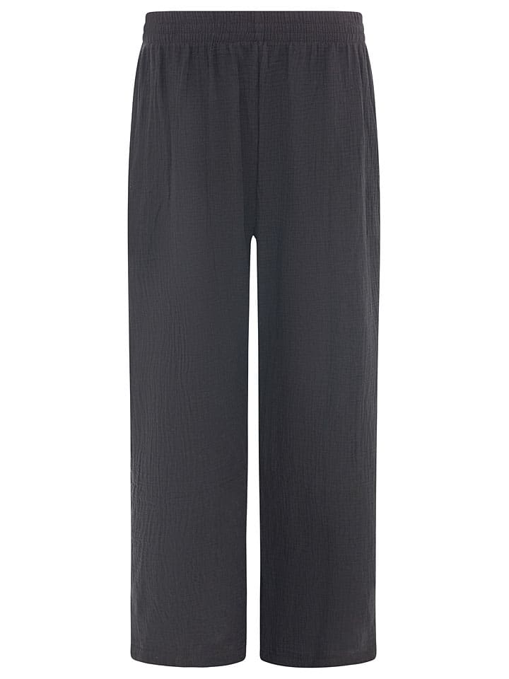Mousseline broek zwart