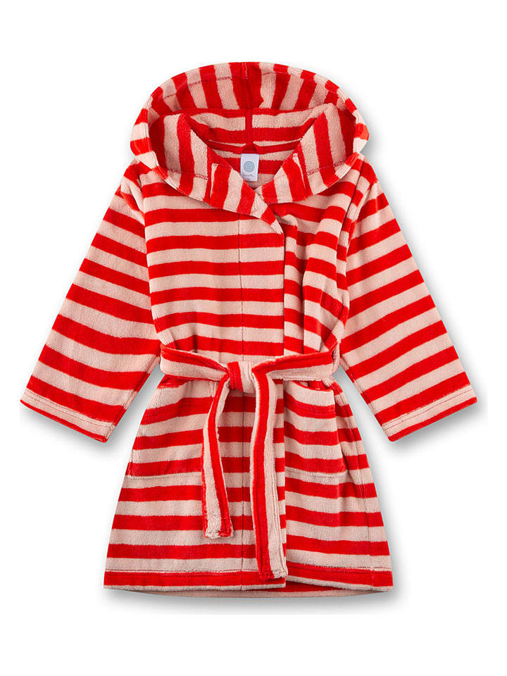 Badjas rood/beige