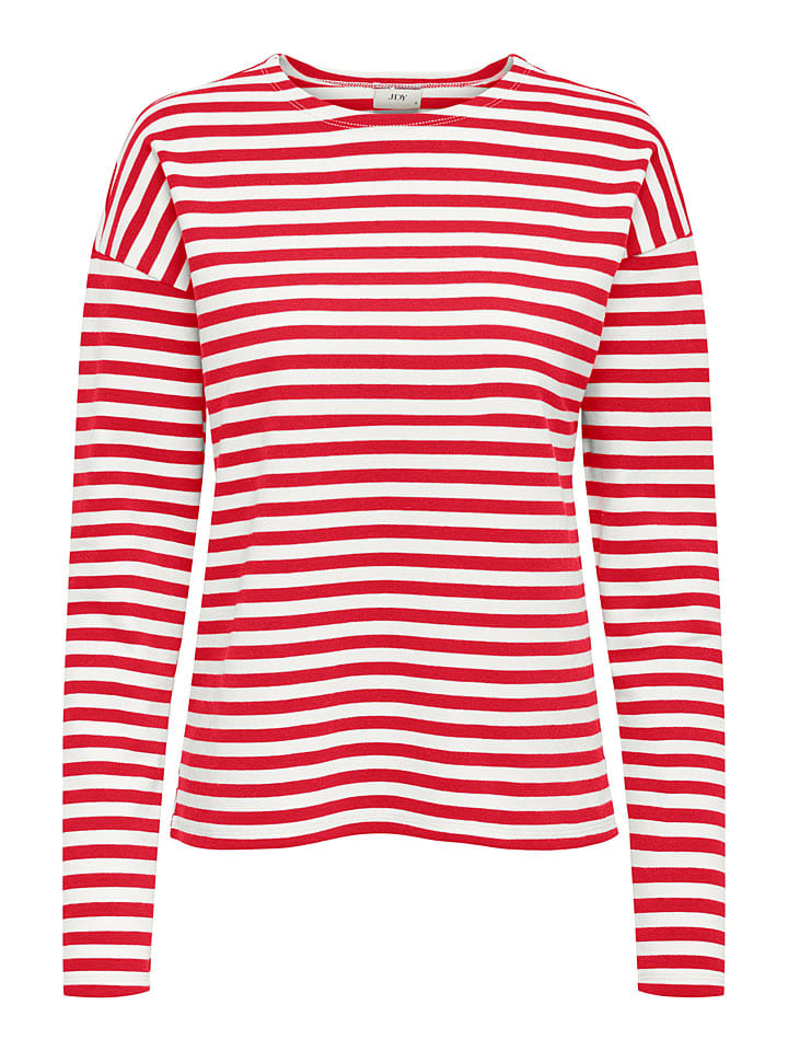 Longsleeve "Isa" in Rot/ Weiß