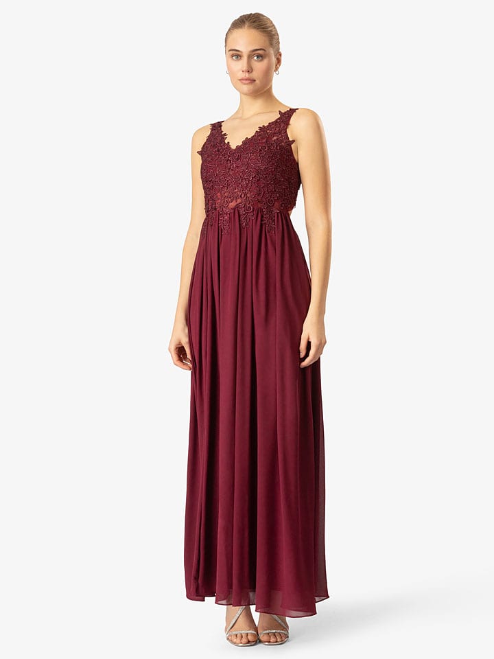 Kleid in Bordeaux
