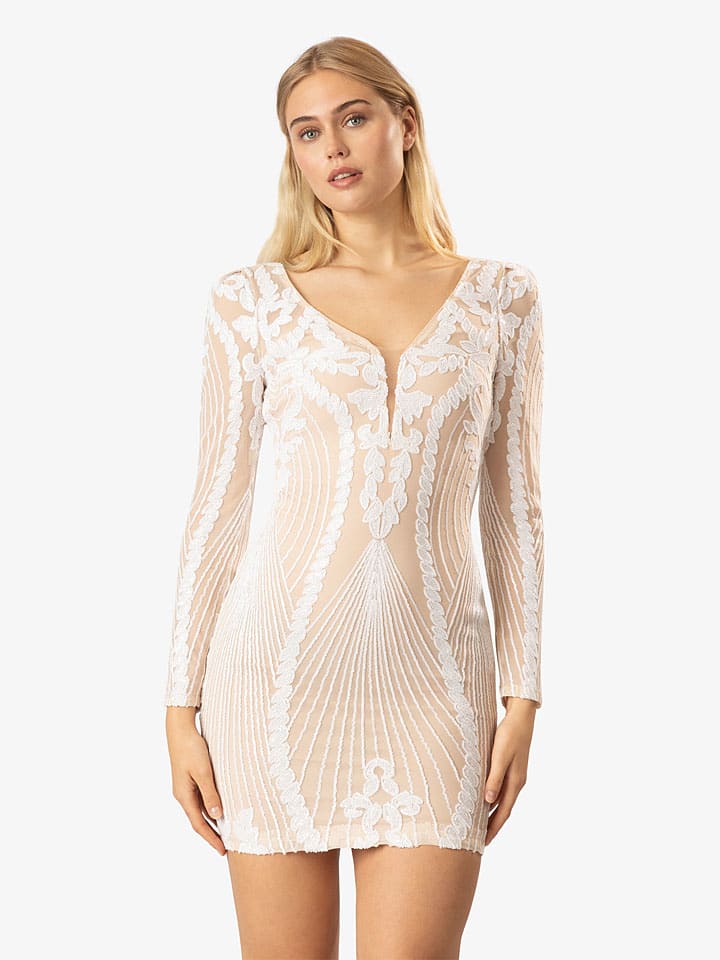 Kleid in Beige