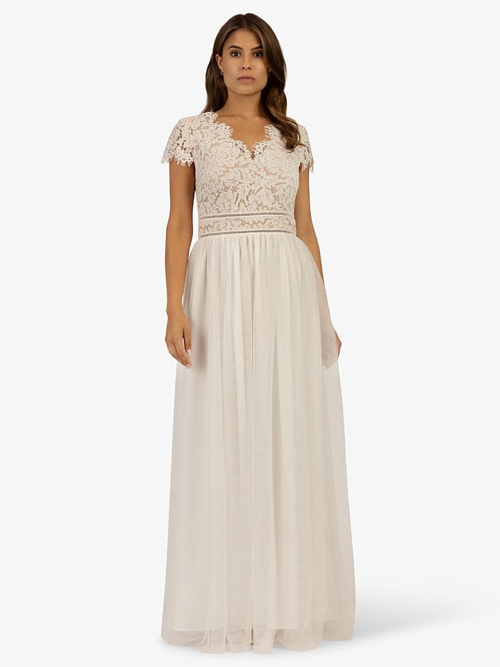 Kleid in Creme